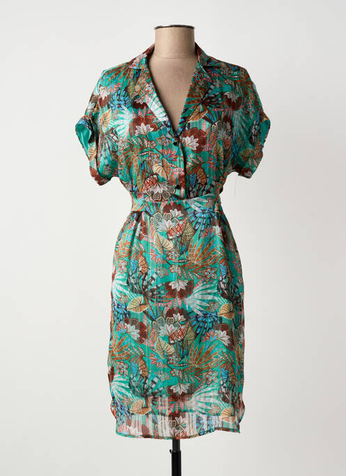 Rochie scurtă verde LA FEE MARABOUTEE femeie