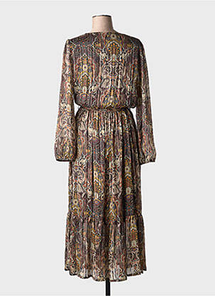 Rochie lungă maro LA FEE MARABOUTEE femeie