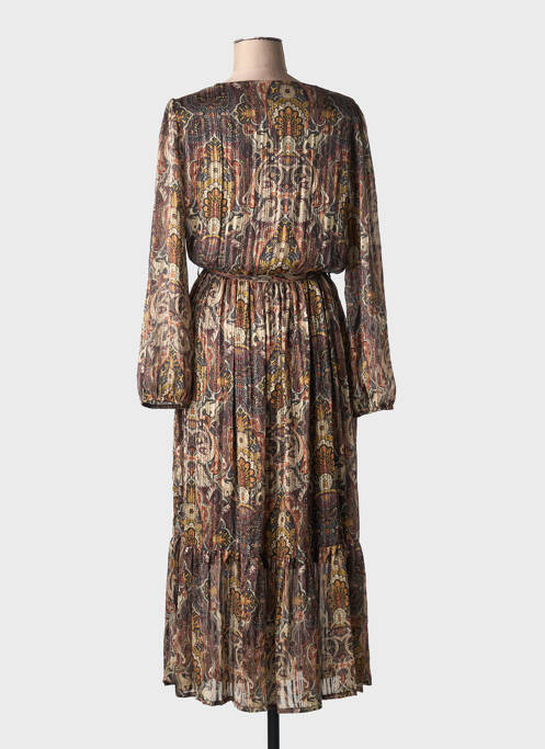 Rochie lungă maro LA FEE MARABOUTEE femeie