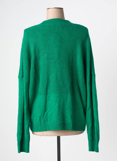 Vestă cu mâneci lungi verde SANDWICH femeie