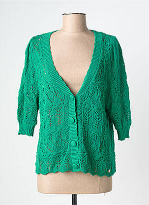 Vestă cu mâneci lungi verde LA PETITE ETOILE femeie