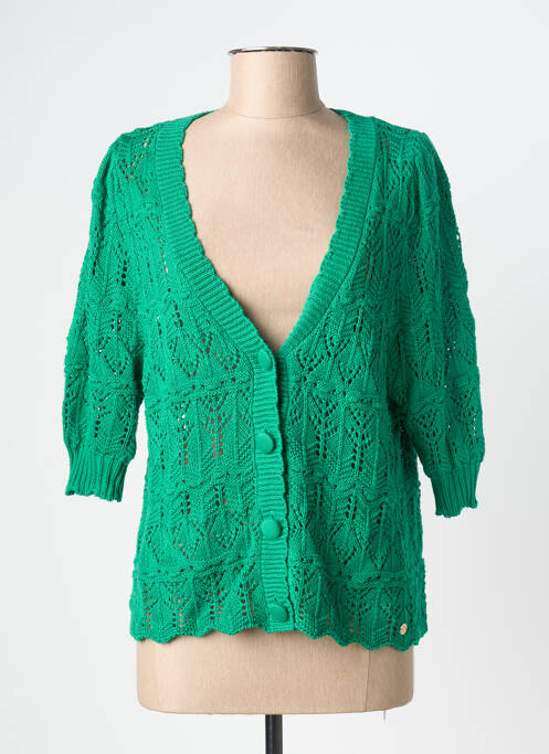 Vestă cu mâneci lungi verde LA PETITE ETOILE femeie