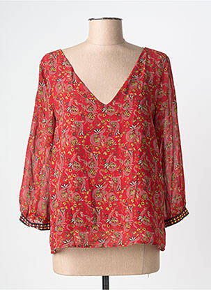 Top roșu VILA femeie