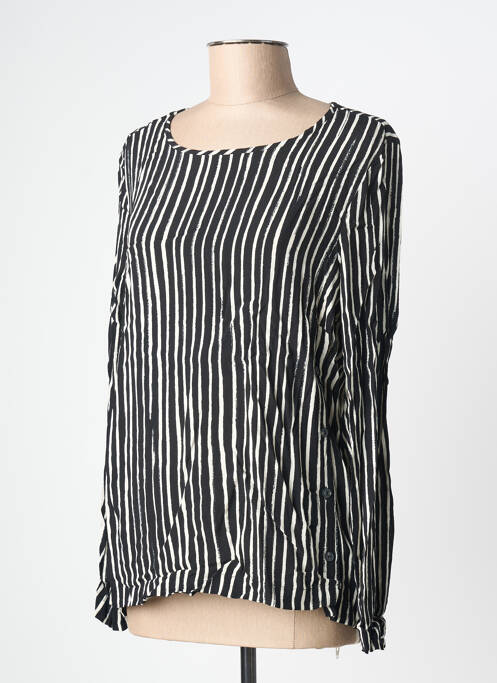 Top negru SANDWICH femeie