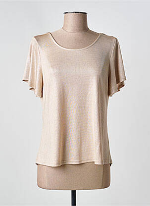 Top croială fluidă mâneci scurte auriu MOLLY BRACKEN femme