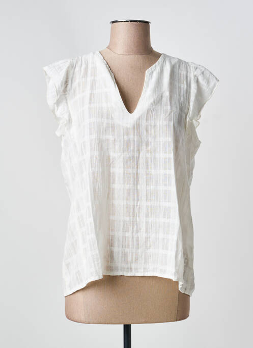 Top alb LA FEE MARABOUTEE femeie