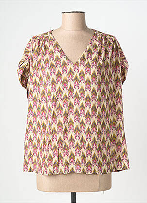 Top bej LA FEE MARABOUTEE femeie