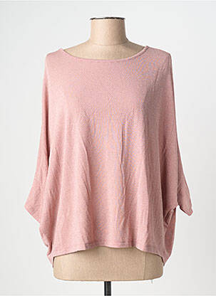 Top croială fluidă mâneci scurte roz PAKO LITTO femme