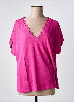 Tricou roz JULIE GUERLANDE femeie