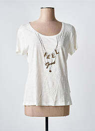 Tricou alb ONE STEP femeie