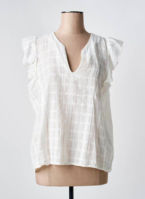 Top alb LA FEE MARABOUTEE femeie