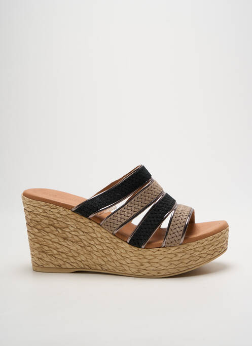 Mulete/Saboți argintiu EVA FRUTOS femeie