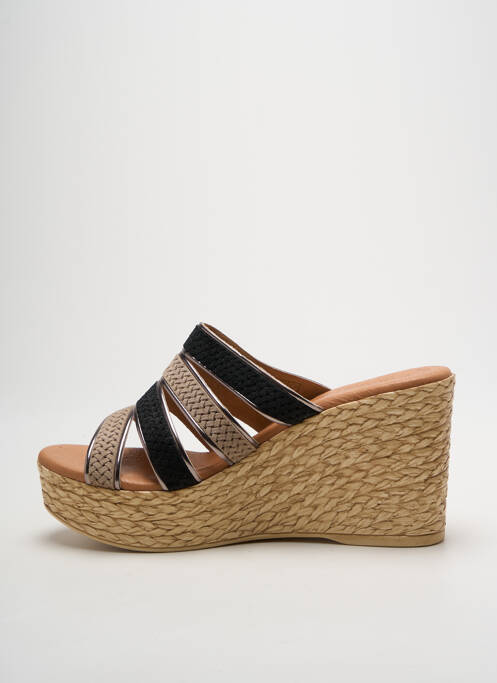 Mulete/Saboți argintiu EVA FRUTOS femeie