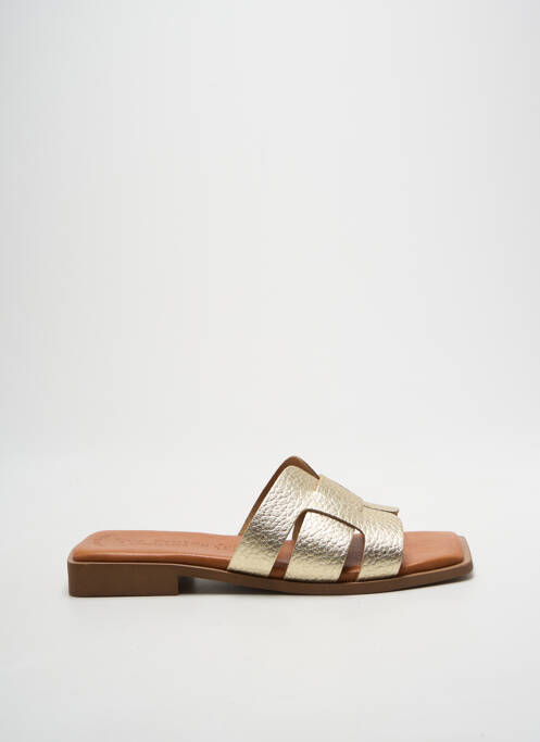 Sandale/Pantofi decupați auriu EVA FRUTOS femeie