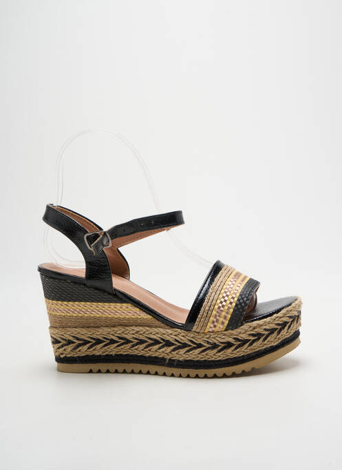 Sandale/Pantofi decupați negru LA BOTTINE SOURIANTE femeie