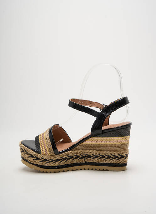 Sandale/Pantofi decupați negru LA BOTTINE SOURIANTE femeie