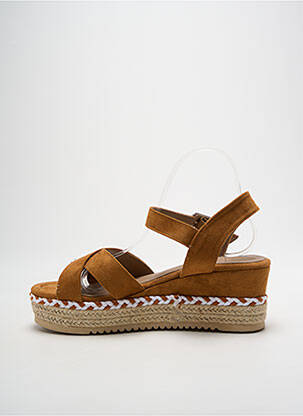 Sandale/pantofi decupați toc de 4 la 6 cm maro REFRESH femeie
