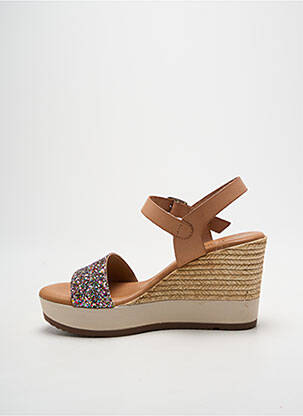Sandale/pantofi decupați toc de 7 la 9 cm maro MILLENNIALS femeie