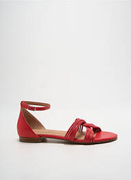 Sandale/pantofi decupați toc plat până la 3 cm roșu ONE STEP femme