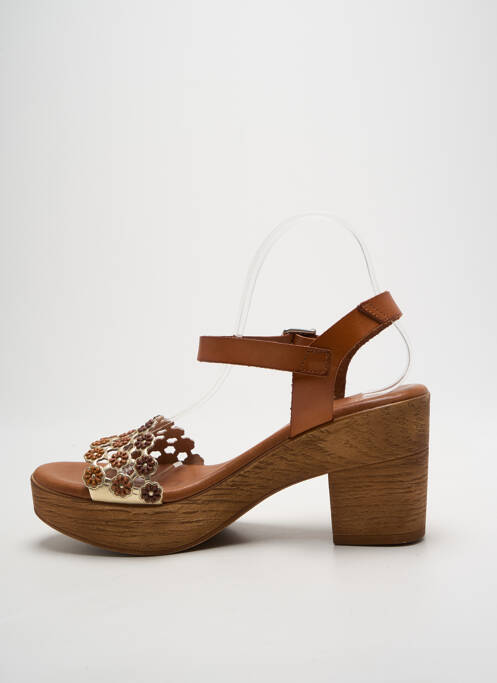 Sandale/Pantofi decupați maro MILLENNIALS femeie