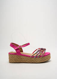 Sandale/pantofi decupați toc de 4 la 6 cm roz IDEAL SHOES femme