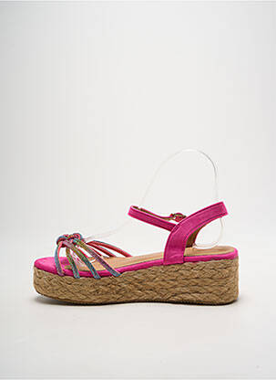 Sandale/pantofi decupați toc de 4 la 6 cm roz IDEAL SHOES femeie