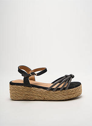 Sandale/pantofi decupați toc de 4 la 6 cm negru IDEAL SHOES femeie