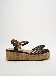Sandale/pantofi decupați toc de 4 la 6 cm negru IDEAL SHOES femeie