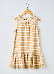 Rochie scurtă țesătură poplin fără mâneci bej MINI MOLLY fille
