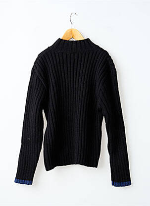 Pulover broderie mâneci lungi negru DDP băiat