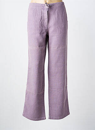 Pantalon larg violet BENSIMON femeie