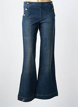 Blugi cu croială evazată albastru OBER femeie