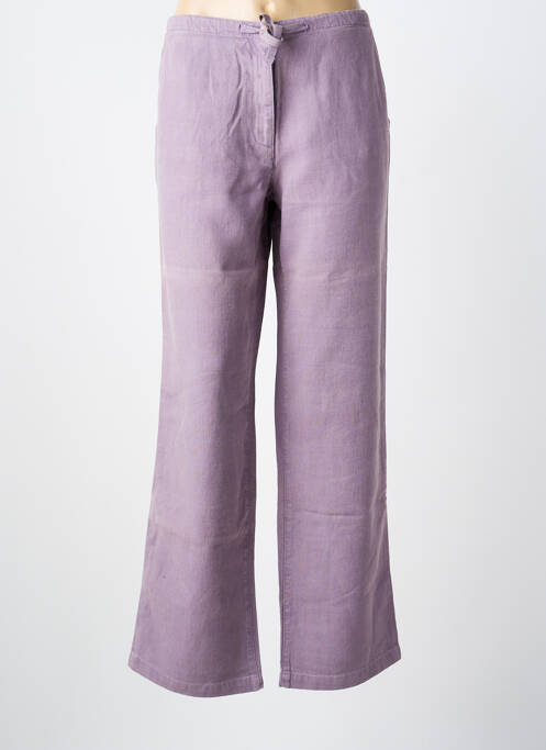 Pantalon larg violet BENSIMON femeie