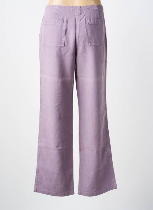 Pantalon larg violet BENSIMON femeie