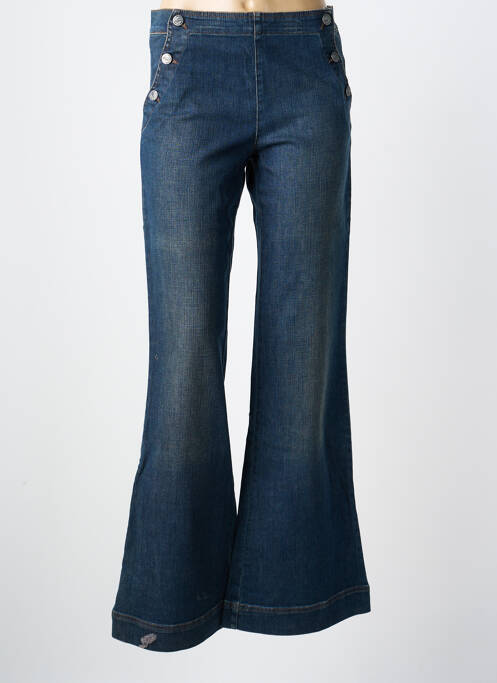 Blugi cu croială evazată albastru OBER femeie