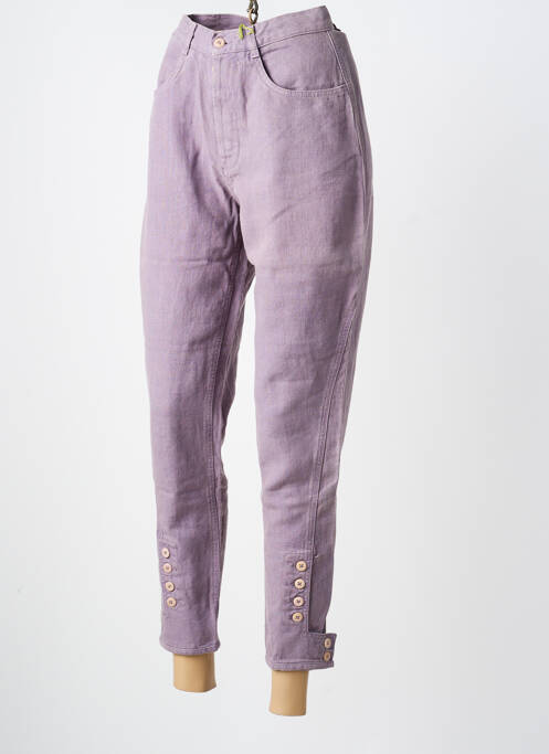 Pantalon 7/8 violet BENSIMON femeie
