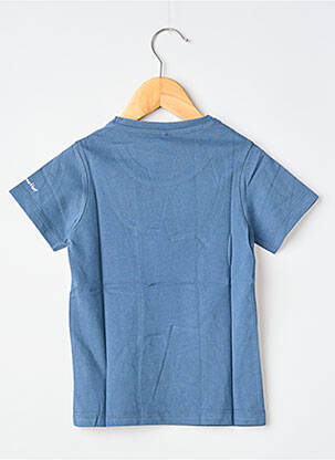 Tricou serigrafie flockată mâneci scurte albastru MA LOCOMOTION băiat