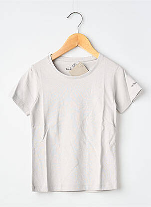 Tricou croială dreaptă mâneci scurte gri MA LOCOMOTION băiat