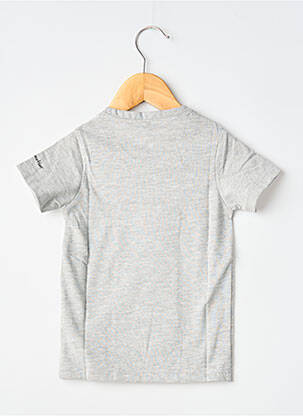 Tricou croială dreaptă mâneci scurte gri MA LOCOMOTION băiat