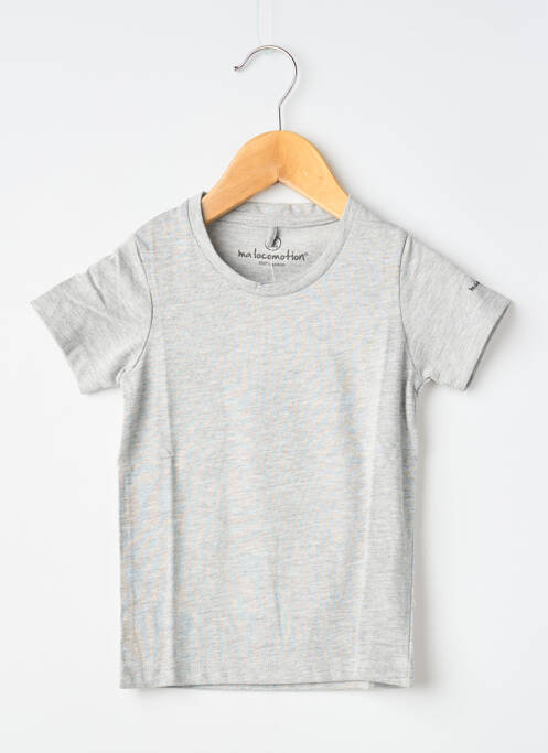 Tricou gri MA LOCOMOTION băiat