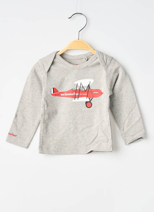 Tricou gri MA LOCOMOTION băiat