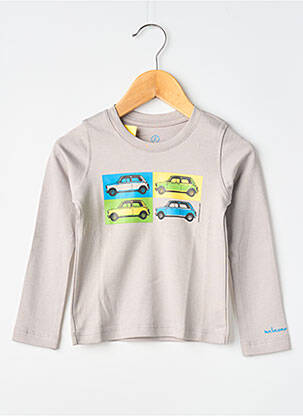 Tricou gri MA LOCOMOTION băiat