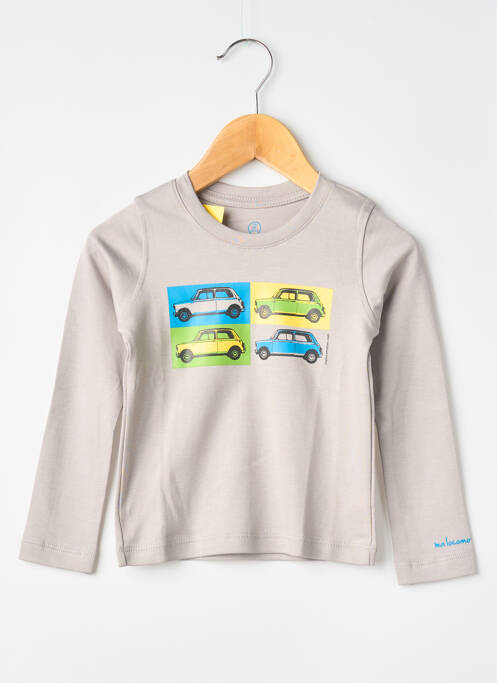 Tricou gri MA LOCOMOTION băiat