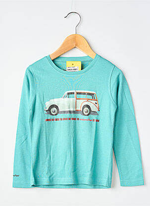 Tricou mâneci lungi mâneci lungi albastru MA LOCOMOTION băiat