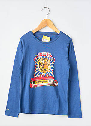 Tricou mâneci lungi mâneci lungi albastru MA LOCOMOTION băiat