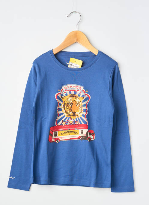 Tricou albastru MA LOCOMOTION băiat