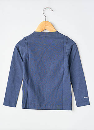 Tricou serigrafie flockată mâneci scurte albastru MA LOCOMOTION băiat