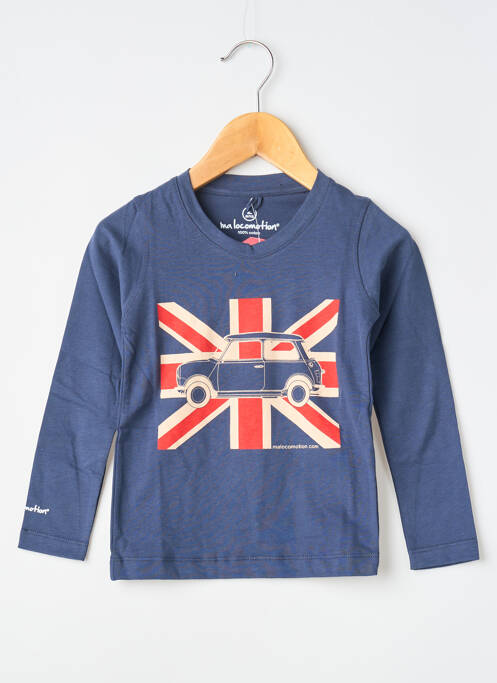 Tricou albastru MA LOCOMOTION băiat