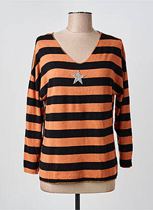 Pulover portocaliu QUATRE VINGT JOURS femeie