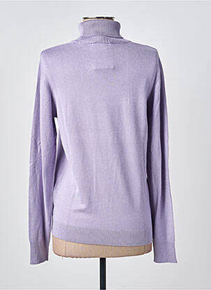 Pulover cu guler înalt elasticitate mâneci lungi violet B.YOUNG femeie